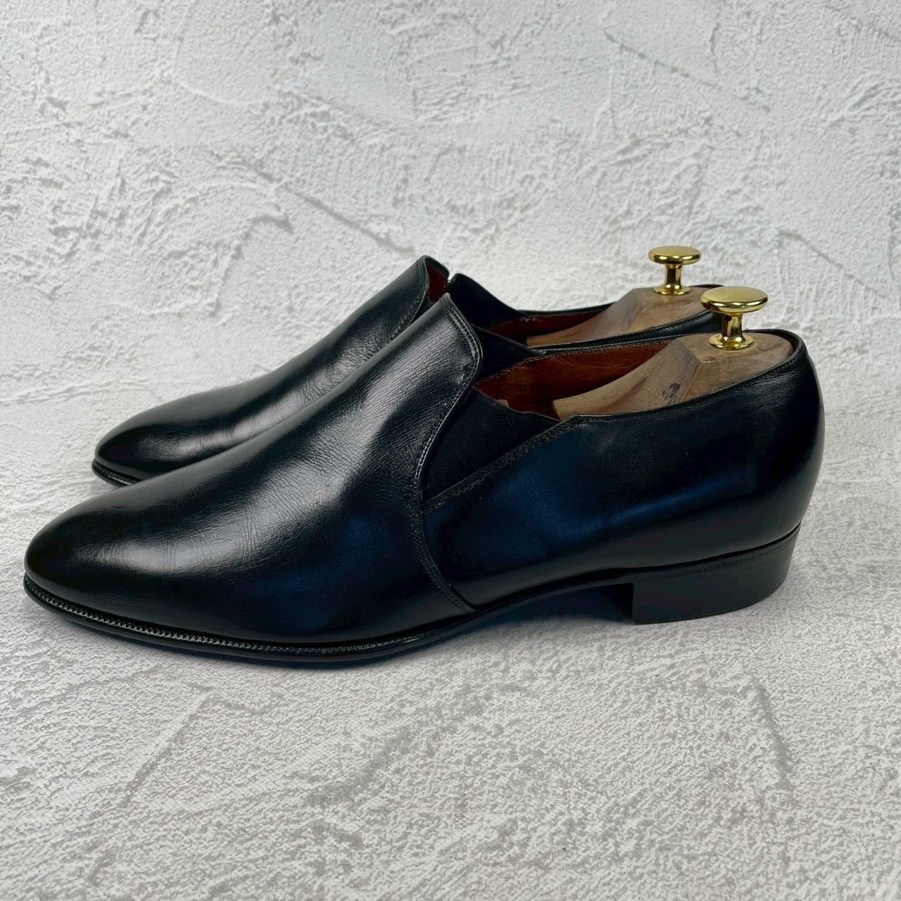  Crockett Jones クロケットアンドジョーンズ 60 70年代 ウィンストン サイドエラスティック サイドゴア 黒 ブラック UK 7 5 26 0 cm W 3420 ドレス ビジネスシューズ ブーツ 革靴