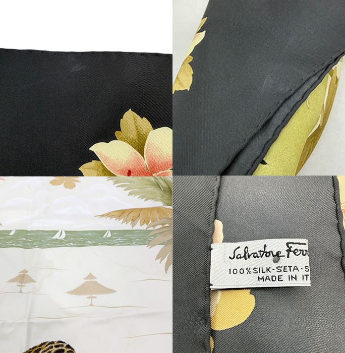 Salvatore Ferragamo サルヴァトーレフェラガモ スカーフ 大判 シルク