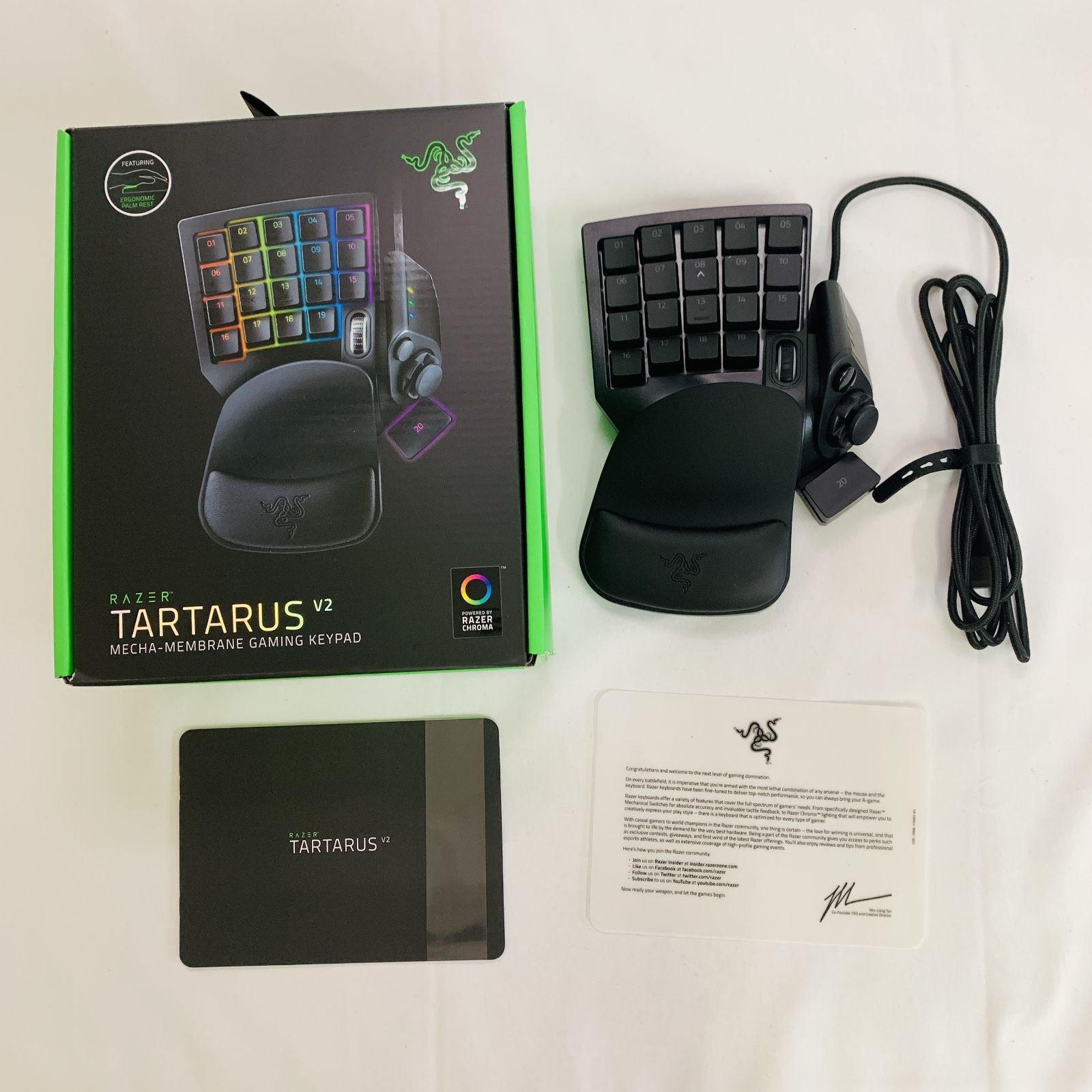 Razer Tartarus V 2 左手デバイス 左手キーボード メカメンブレン 全キー自由に割り当て