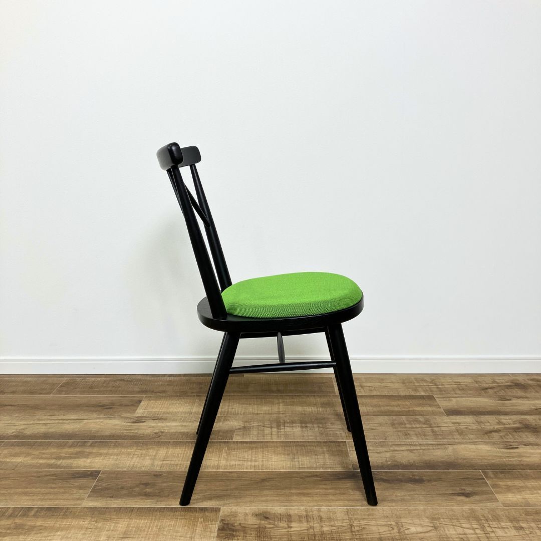 karimoku CONTRACT omi Armless Chair Grain matte black グリーン
