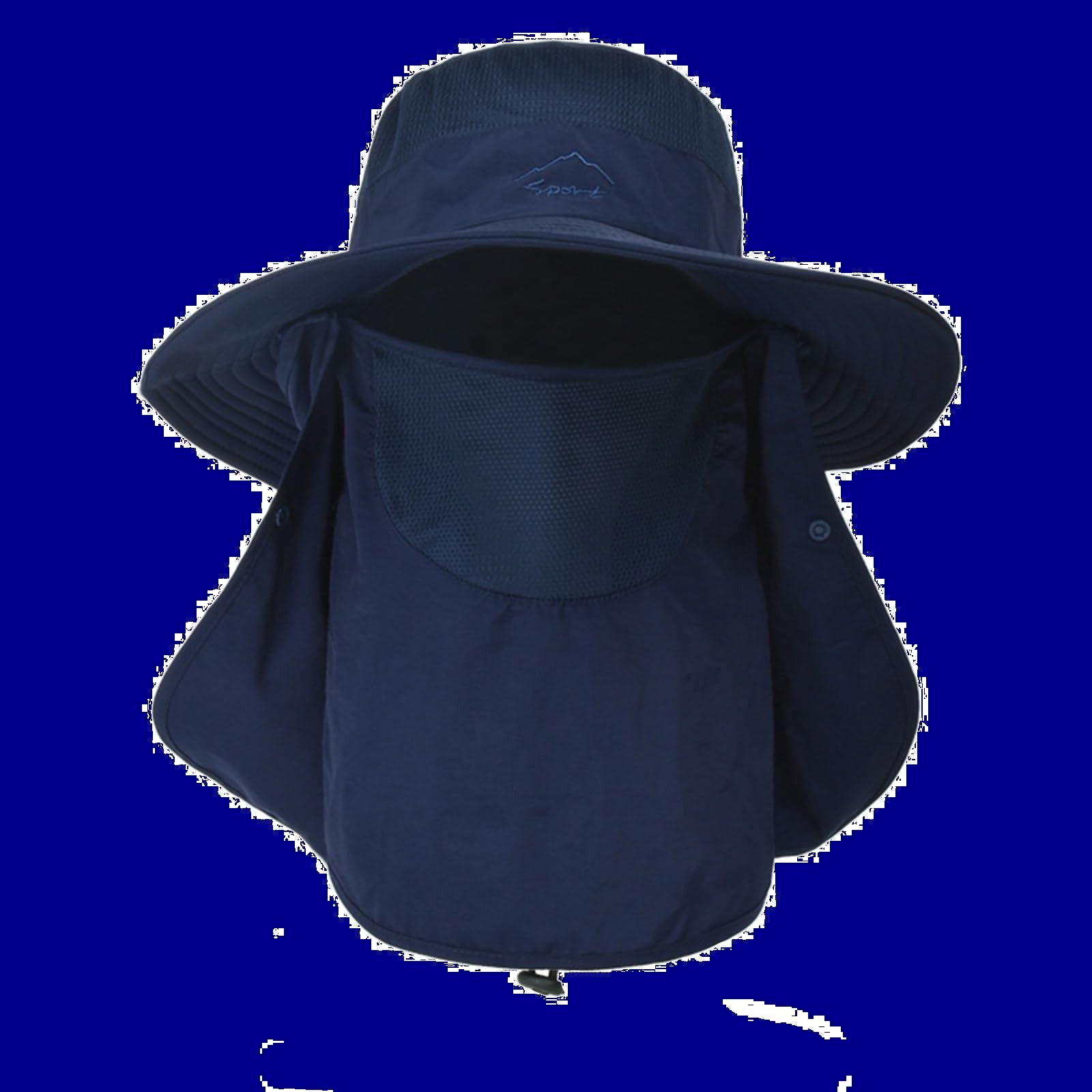 サファリハット 帽子付き 釣り フィッシングハット 顔カバー フェイスカバー 登山 日除け帽子 メンズ 農作業用 撥水加工 UPF50+ [Goture] UVカット 速乾 軽薄 メンズ レディース