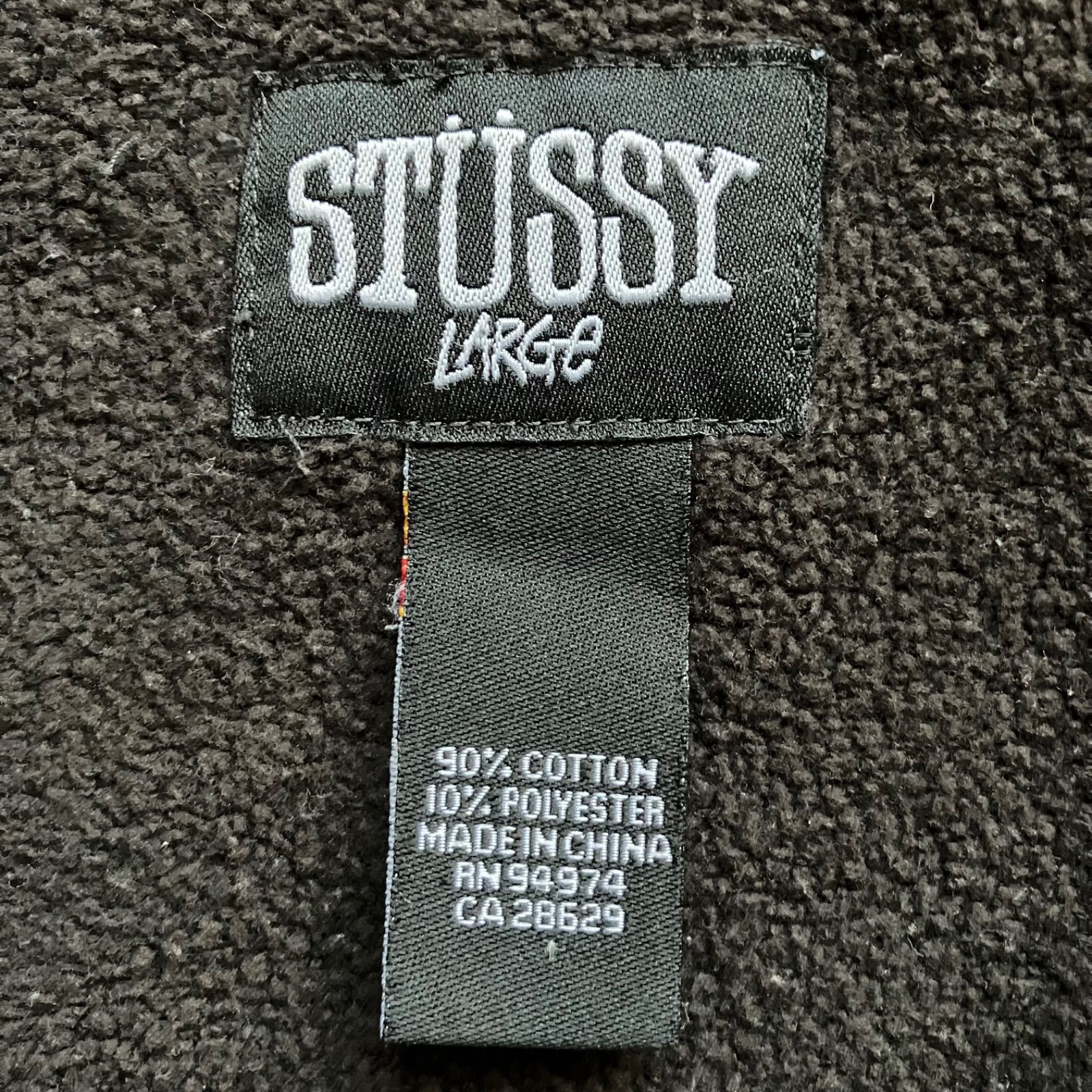 00s old stussy フルジップパーカー ステューシー 総柄 パーカー L