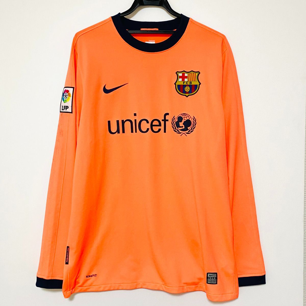 A9025_2】2009-2010 バルセロナ メッシ セカンドユニ 長袖 Lサイズ