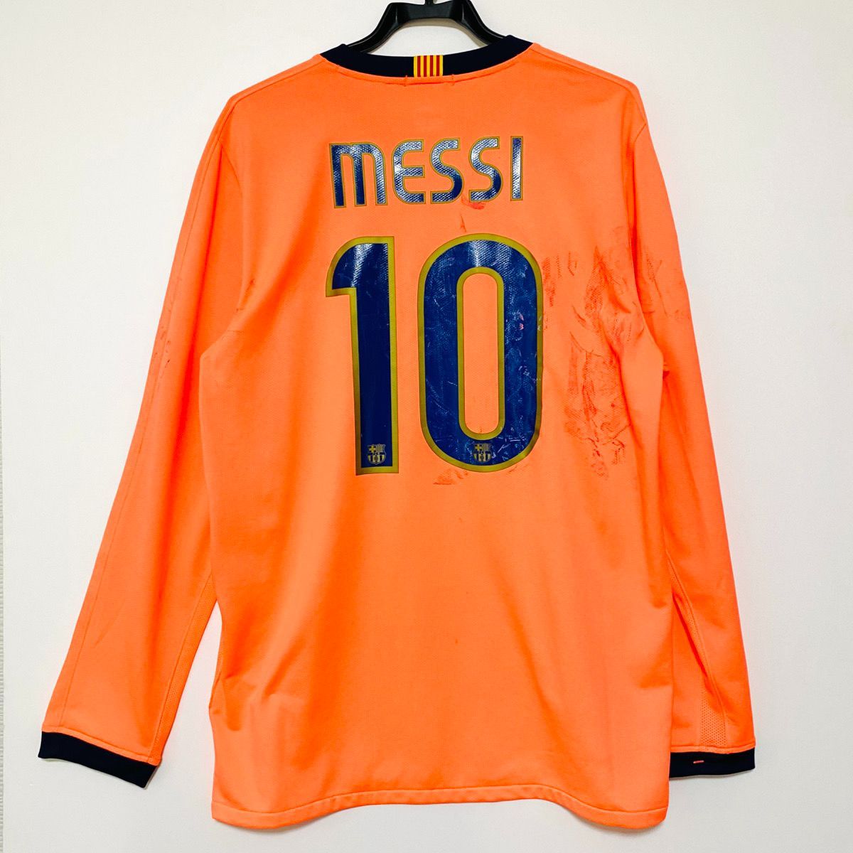 A9025_2】2009-2010 バルセロナ メッシ セカンドユニ 長袖 Lサイズ