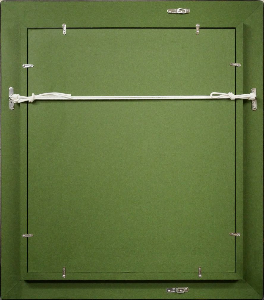 国松 登「病める太陽 えぞ地」油絵・F8号 国画会会員 全道展創立会員