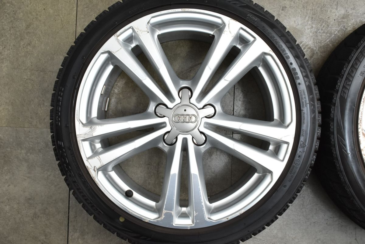  アウディ 8 V型 S 3 18 in 7 5 J 51 PCD 112 ハブ径57 1 mm ブリザックVRX 225 40 R AUDI A スポーツバック 18インチ タイヤ ホイールセット