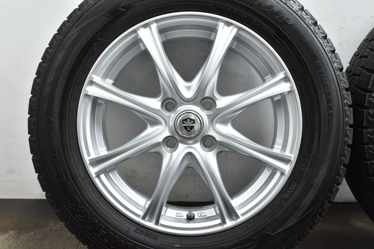バリ溝】ESTROSA 15in 5.5J +50 PCD100 ウィンターマックスWM02 185