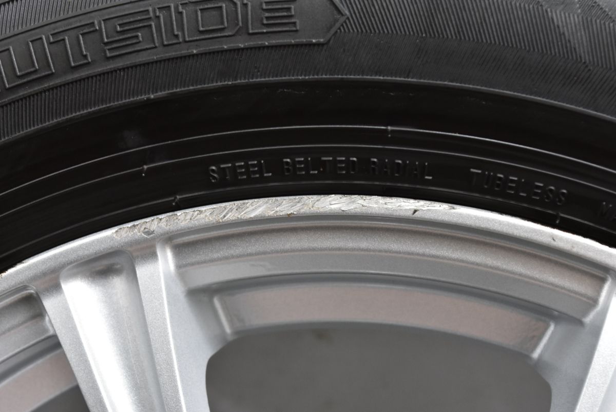 バリ溝】ESTROSA 15in 5.5J +50 PCD100 ウィンターマックスWM02 185