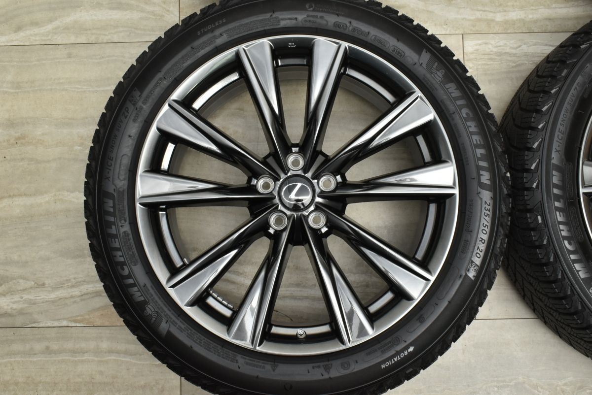  バリ溝 レクサス 20系 NX Fスポーツ 20 in 7 5 J 35 PCD 114 3 ミシュラン X ICE SNOW SUV 2 P 235 50 R スタッドレス 可 20インチ タイヤ ホイールセット