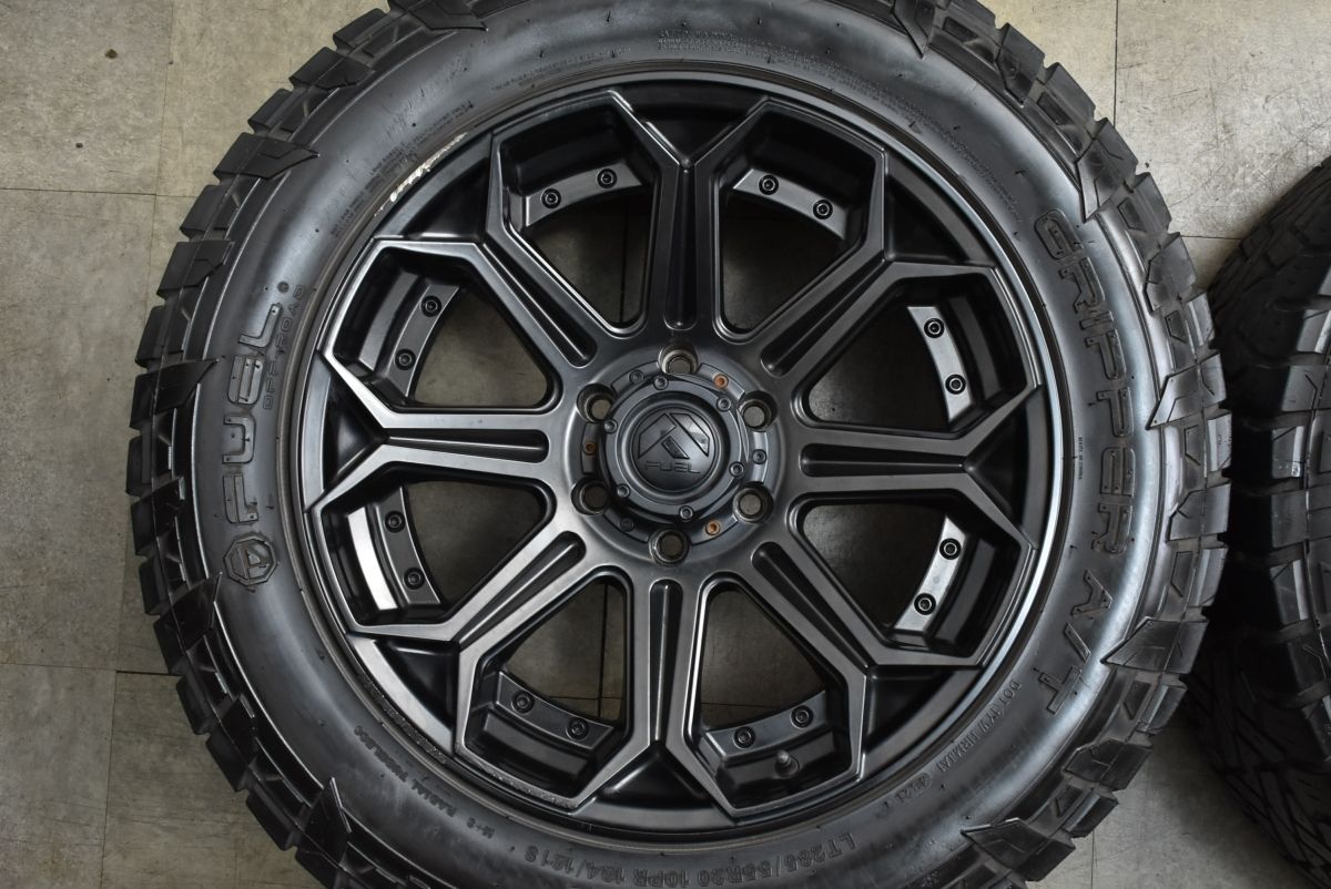 プラド カスタムサイズ FUEL D 704 Siege 20 in 9 J PCD 139 7 Gripper A T LT 285 55 R ランドクルーザー ハイラックス サーフ FJ