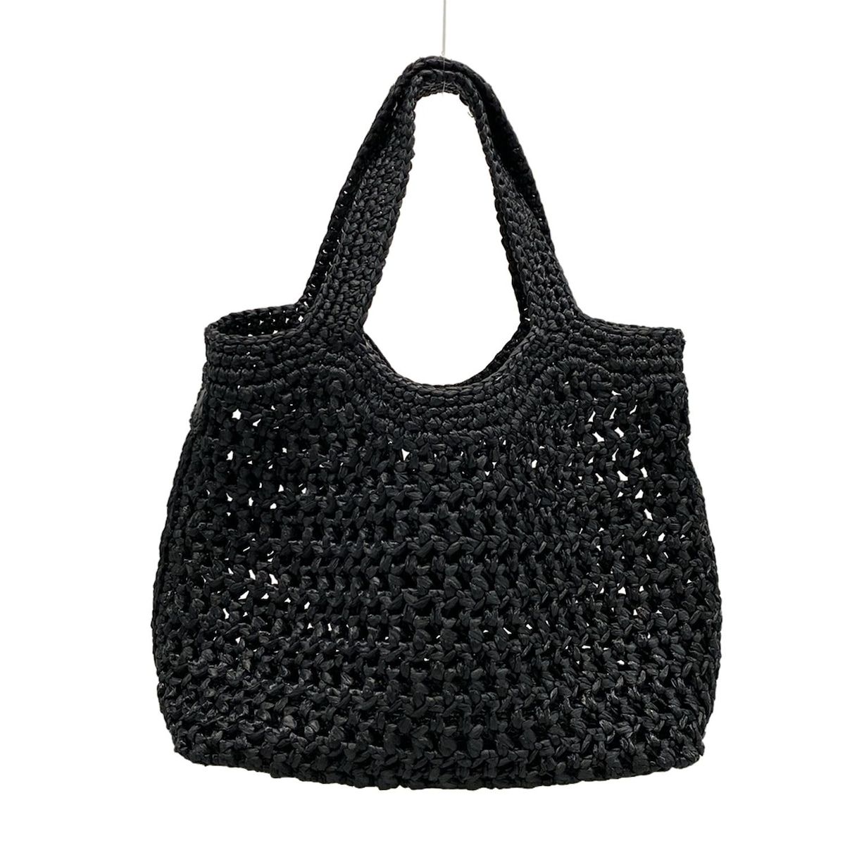 TOD'S(トッズ) トートバッグ美品 ラフィア&レザー ショッピング バッグ