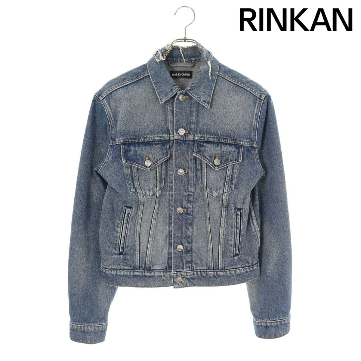 バレンシアガ 534552 TSB06 キャンペーンロゴデニムジャケット メンズ