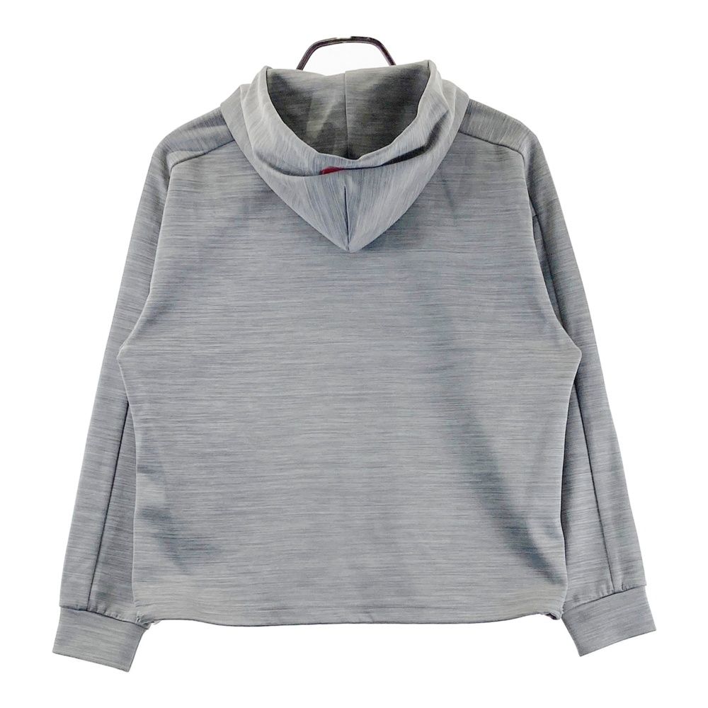 サイズ M AND PER SE アンパスィ ハーフジップ 長袖パーカー グレー系 ゴルフウェア レディース ストスト