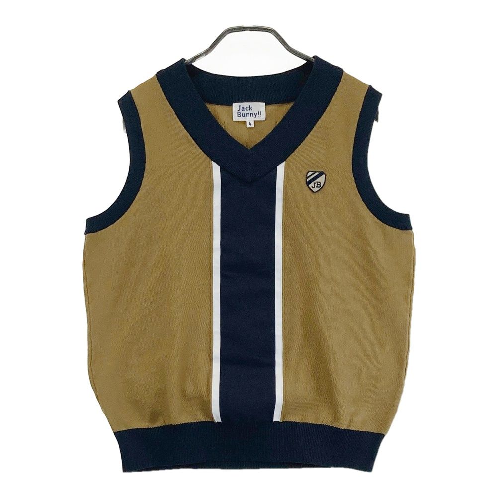 サイズ：4 JACK BUNNY ジャックバニー Vネック ニットベスト ブラウン