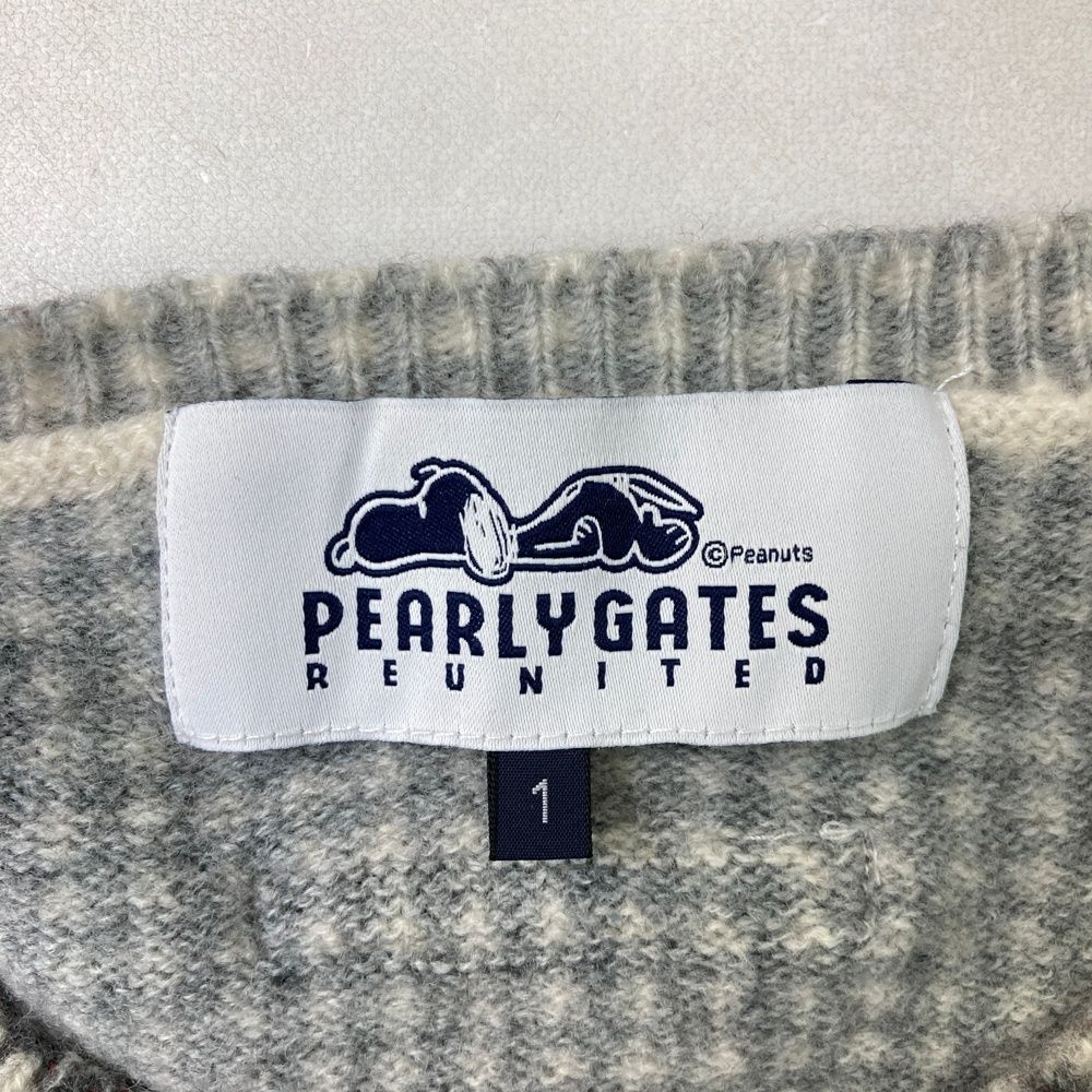 サイズ：1 PEARLY GATES パーリーゲイツ ×PEANUTS ニットセーター