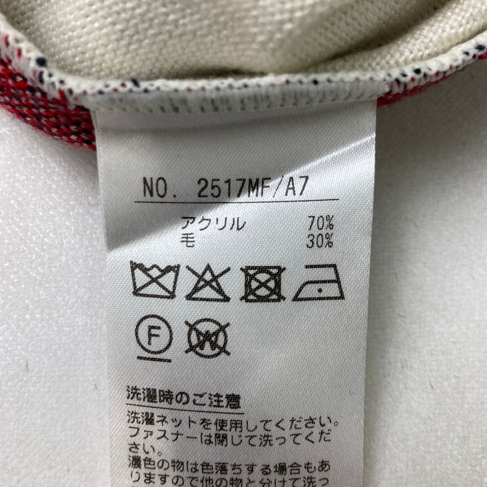 and per se ストライプ サマーニット サイズM サイズ：M AND PER SE アンパスィ ウール混 ハーフジップ ニット