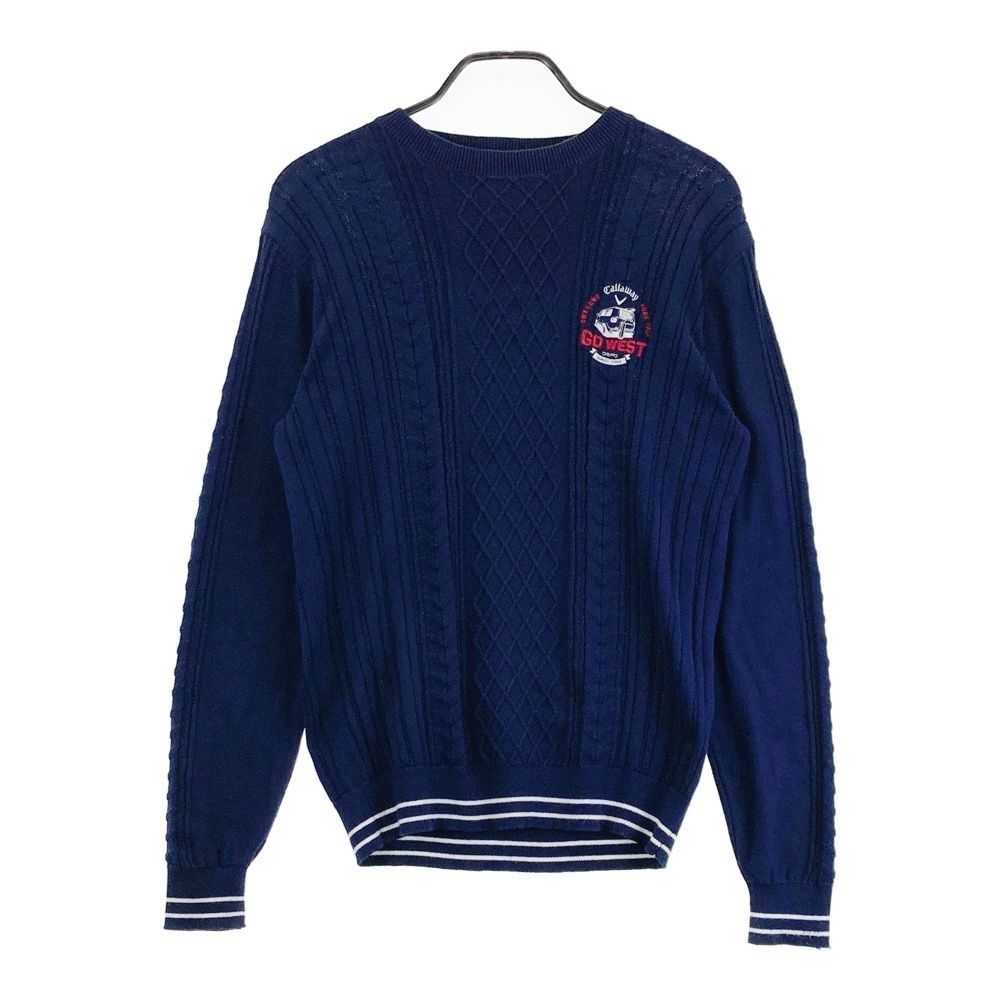 サイズ：L CALLAWAY キャロウェイ ニット セーター ネイビー系