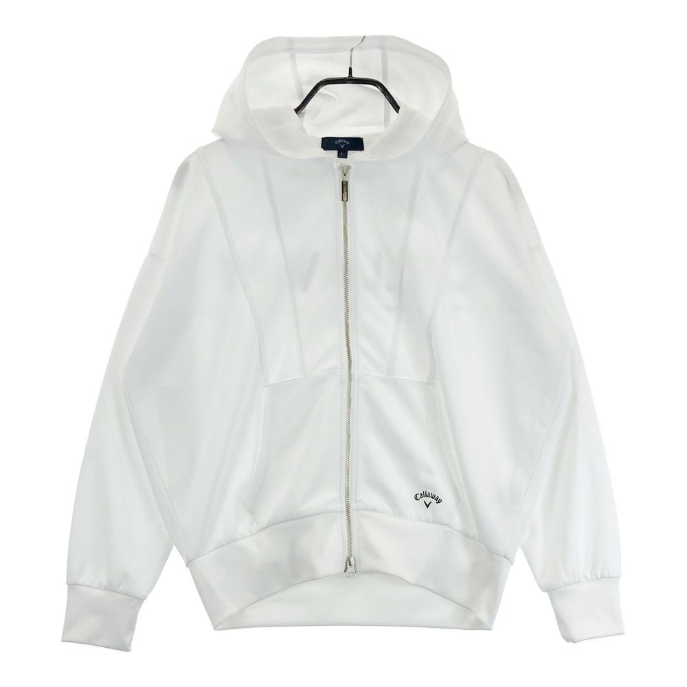 サイズ：L CALLAWAY キャロウェイ ジップジャケット パーカー ホワイト