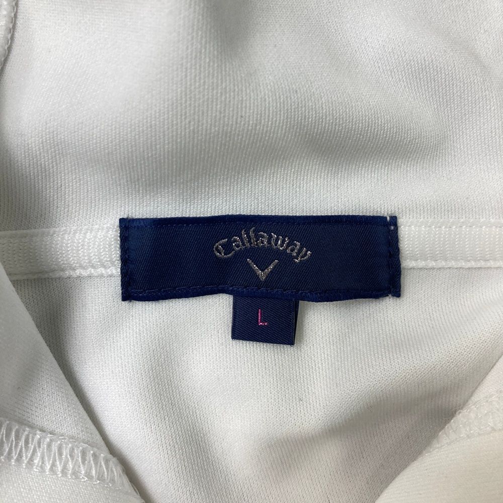 サイズ：L CALLAWAY キャロウェイ ジップジャケット パーカー ホワイト