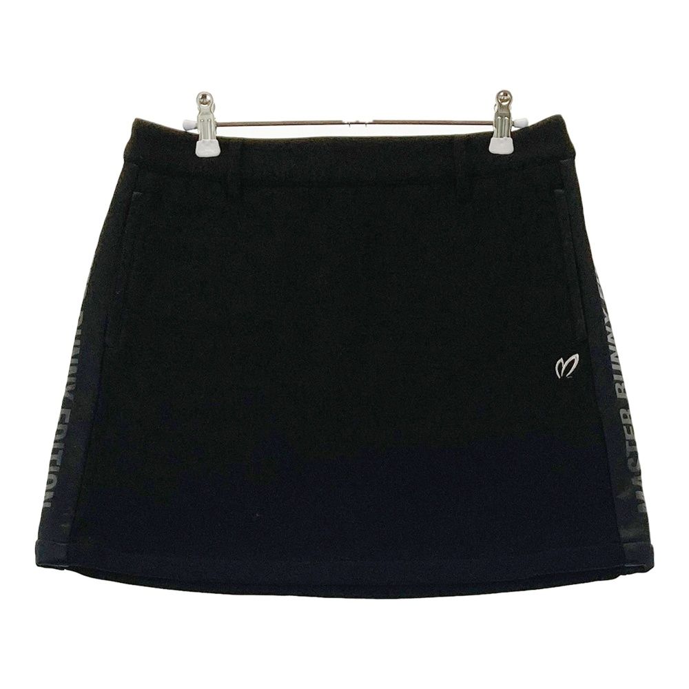 サイズ 2 MASTER BUNNY EDITION マスターバニーエディション モデル 裏起毛 ストレッチスカート ブラック系 ゴルフウェア レディース ストスト