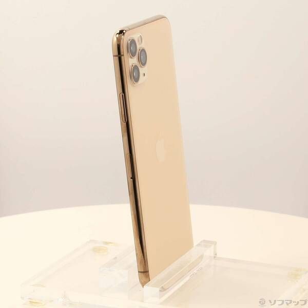 中古品〕 iPhone11 Pro Max 64GB ゴールド MWHG2J／A SIMフリー【297