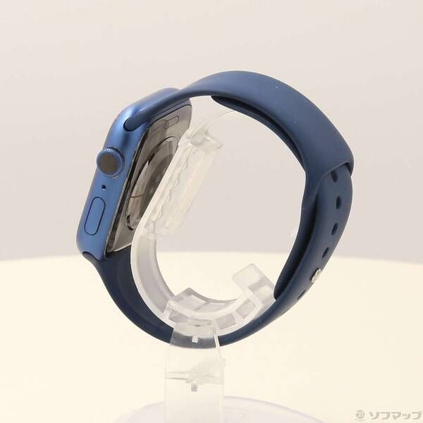 〔 品〕 Apple Watch Series 7 GPS 45 mm ブルーアルミニウムケース アビスブルースポーツバンド 262