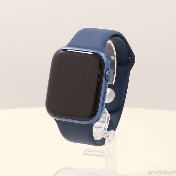 〔 品〕 Apple Watch Series 7 GPS 45 mm ブルーアルミニウムケース アビスブルースポーツバンド 262