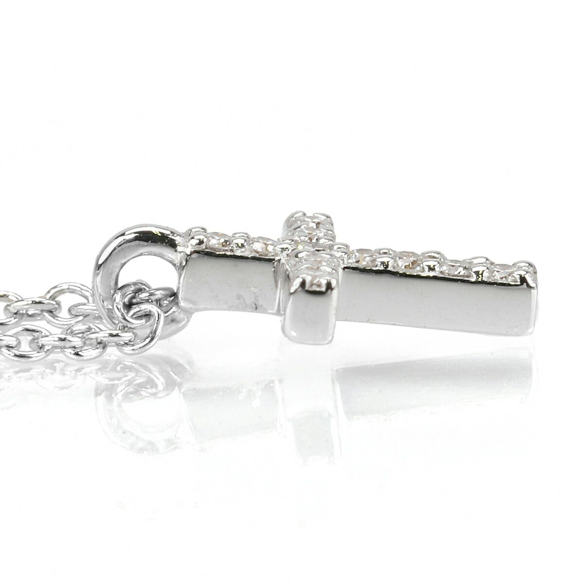 ティファニー TIFFANY&Co. メトロ クロスネックレス ダイヤモンド 