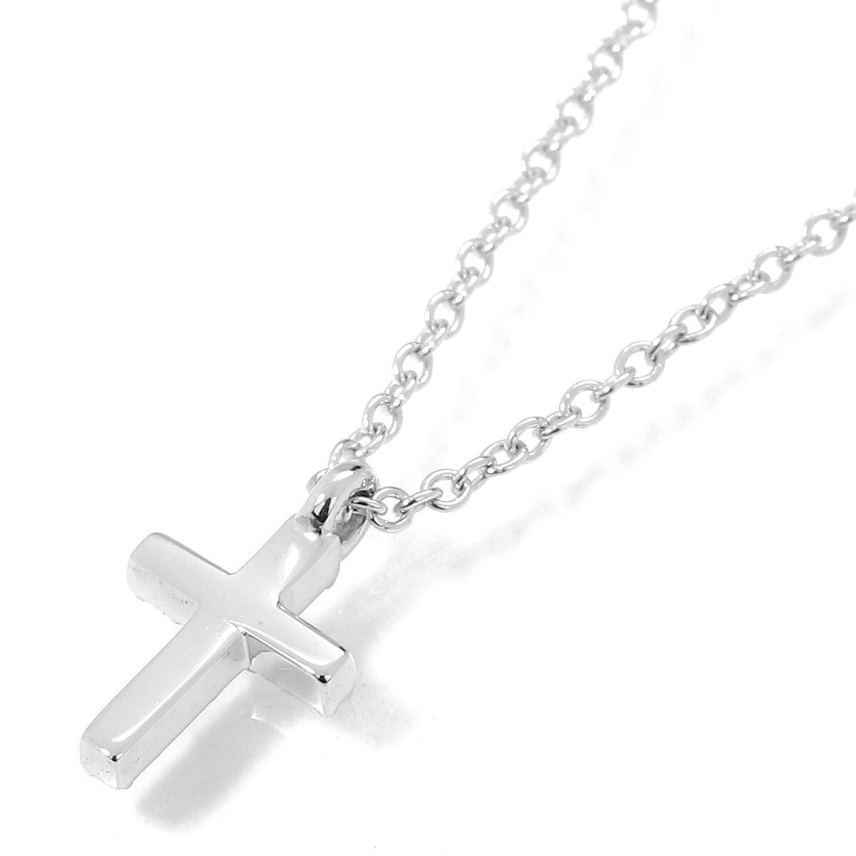 ティファニー TIFFANY&Co. メトロ クロスネックレス ダイヤモンド 