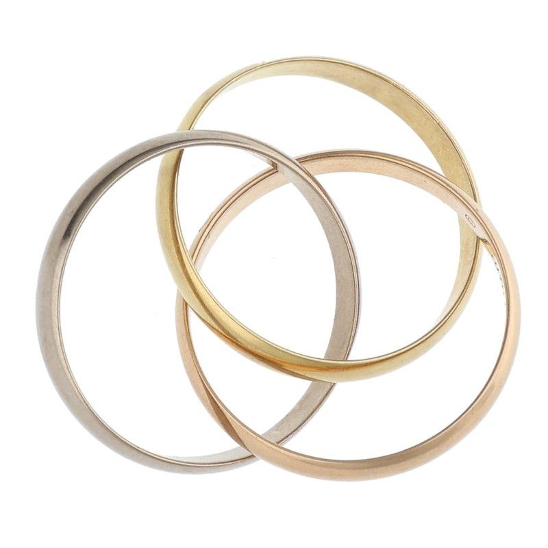 カルティエ トリニティSM K18YG/PG/WGリング メンズ 49/9号 - メルカリ