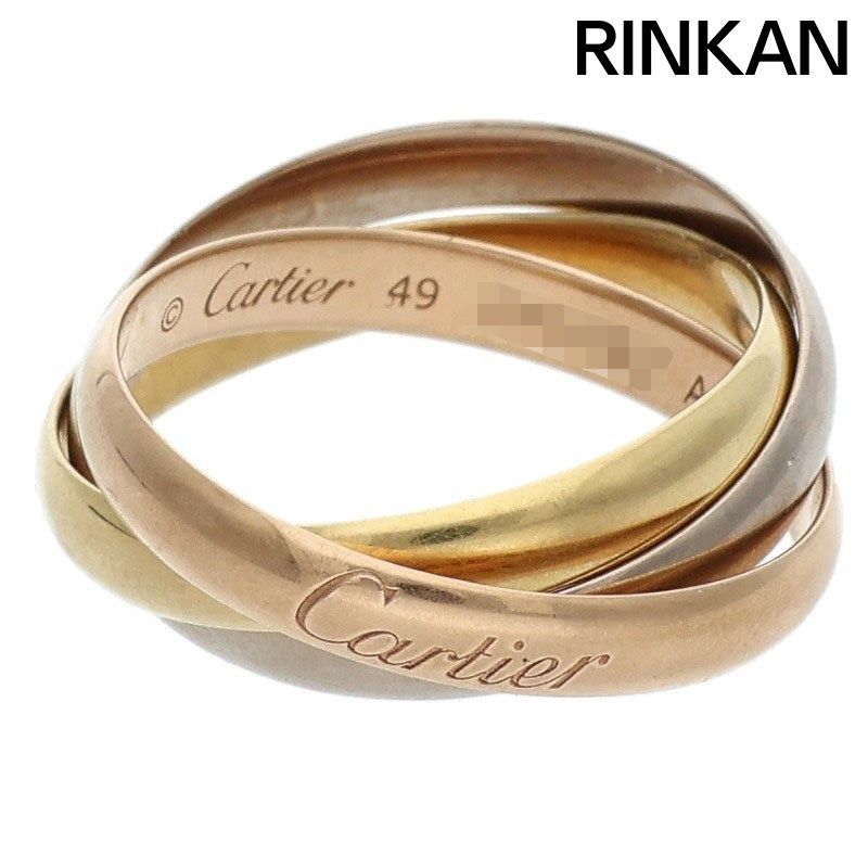 カルティエ トリニティSM K18YG/PG/WGリング メンズ 49/9号 - メルカリ