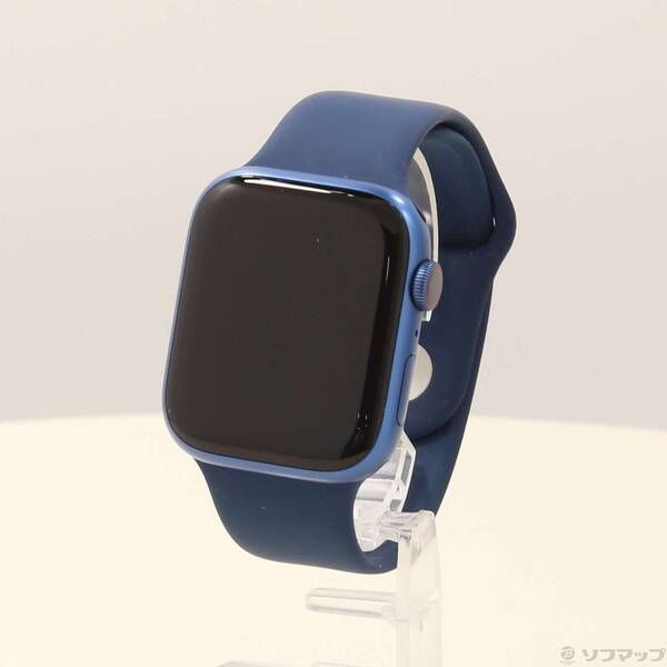 〔 品〕 Apple Watch Series 7 GPS Cellular 45 mm ブルーアルミニウムケース アビスブルースポーツバンド 262