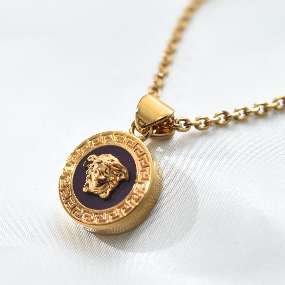 ヴェルサーチ ネックレス ブランド レディース レジンメデューサ