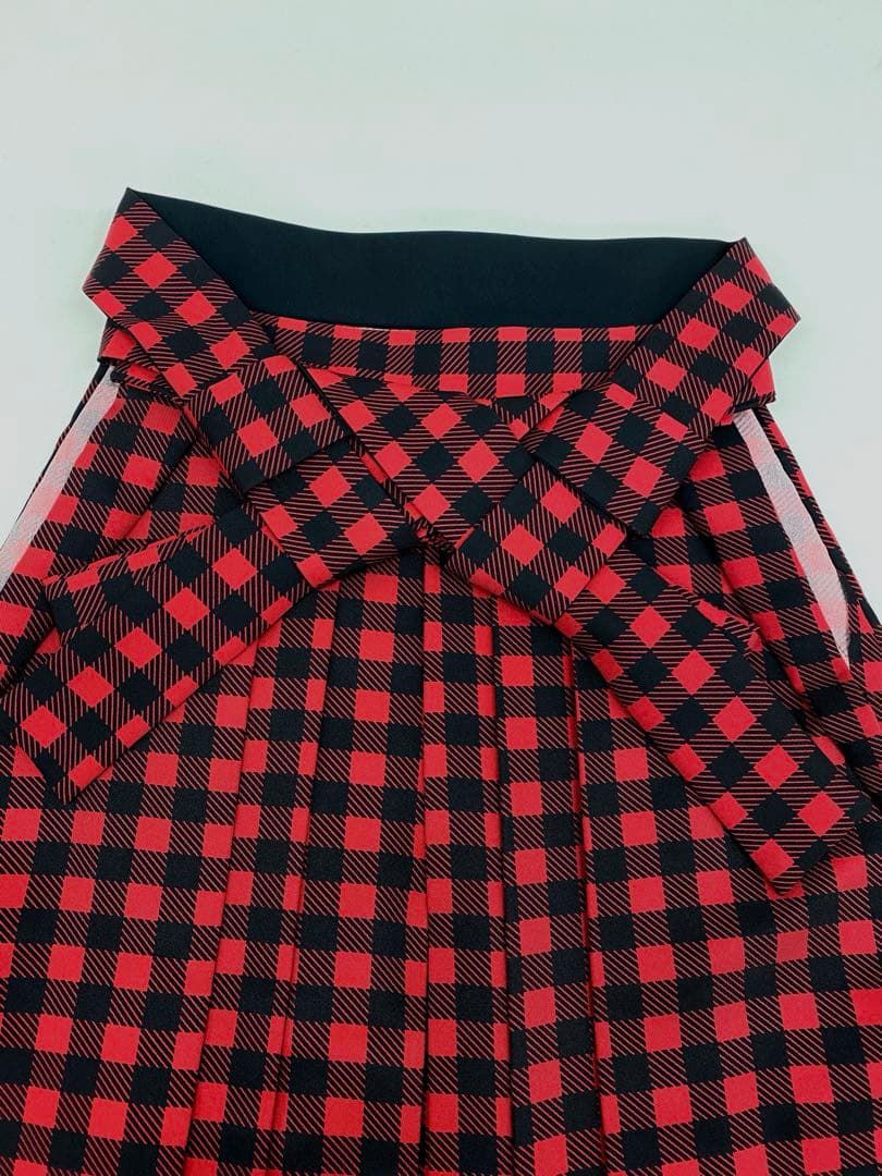 ブランド袴 南明奈 チェック柄 ポリエステル 紐下95 cm MH 029