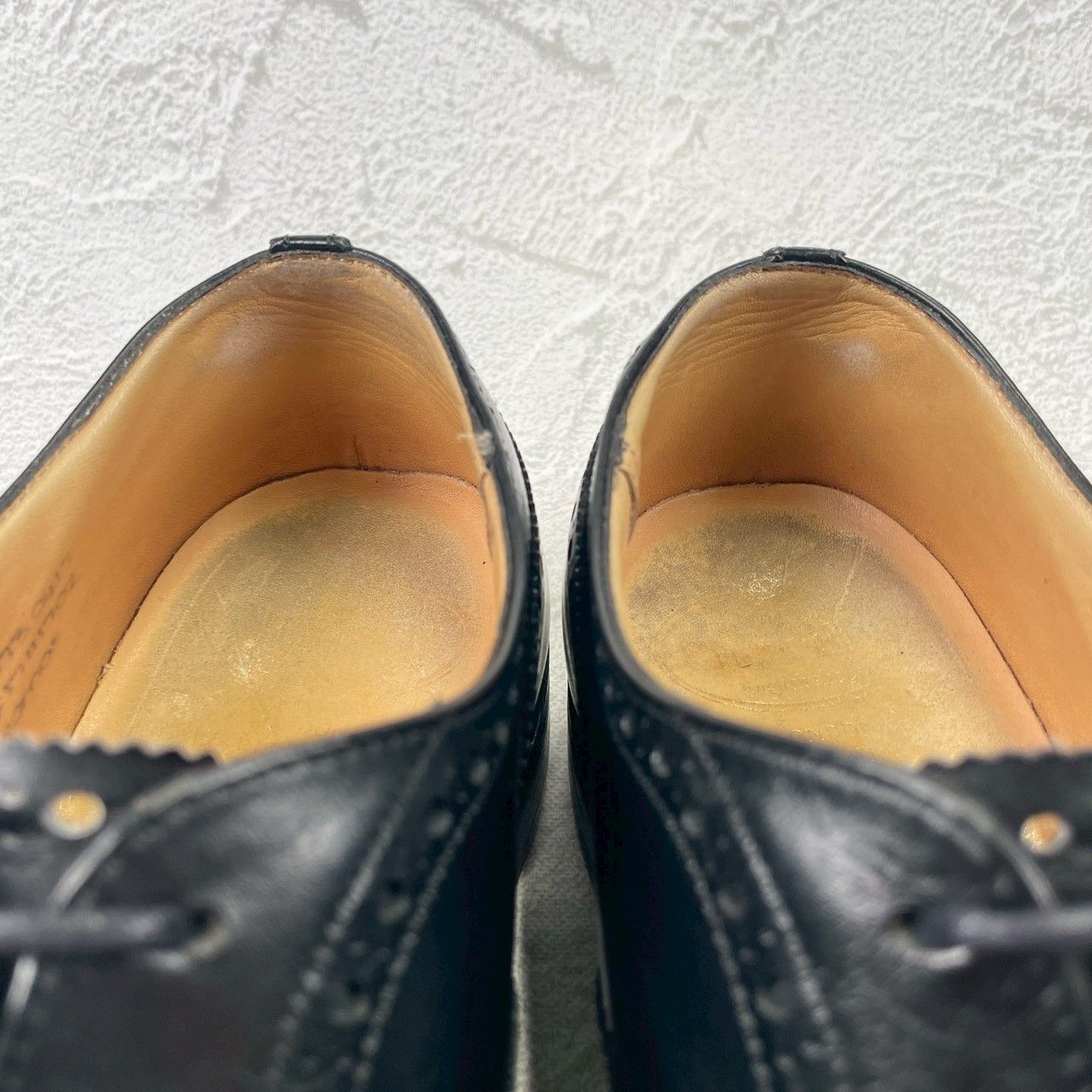  リフト交換済み Church s チャーチ Diplomat ディプロマット フルブローグ ストレート 内羽根 黒 ブラック UK 7 5 26 cm W 3423 ドレス ビジネスシューズ ブーツ 革靴