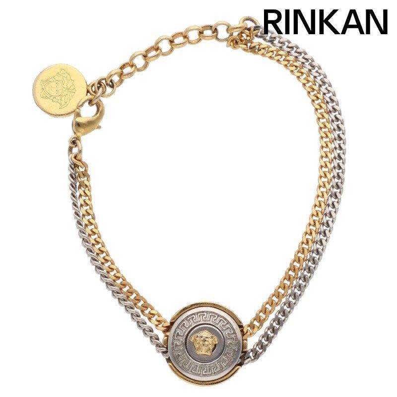 ヴェルサーチェ ダブルチェーンブレスレット メンズ