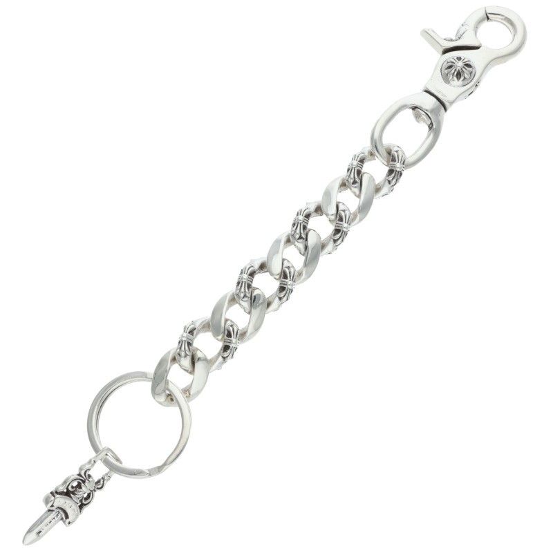 クロムハーツ CLP CHN FANCY-L/ロングファンシー　キーチェーン クロムハーツ CLP CHN FANCY-L/ロングファンシーリンク シルバーキー