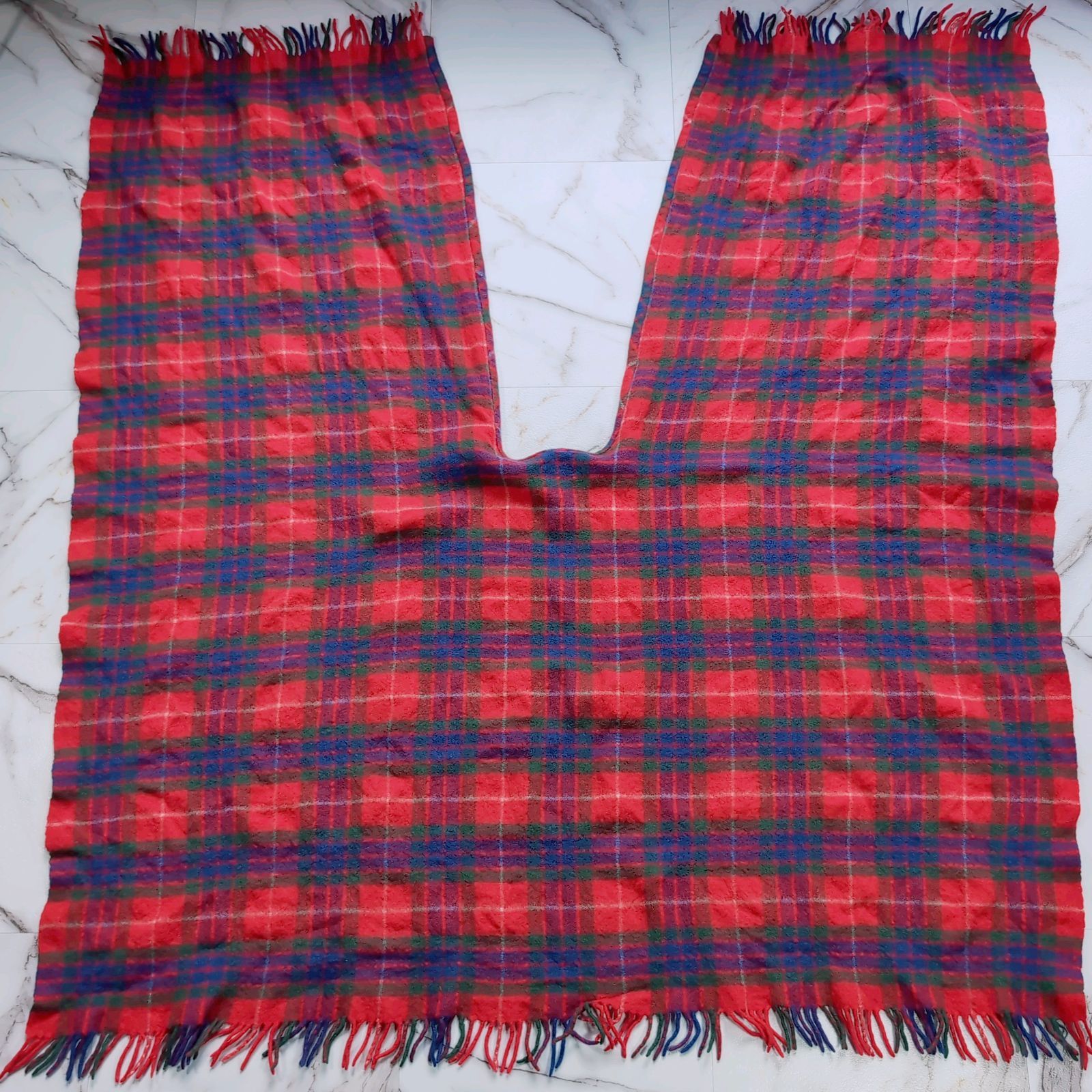 Vivienne Westwood Accessories タータンチェック WOOL フリンジ