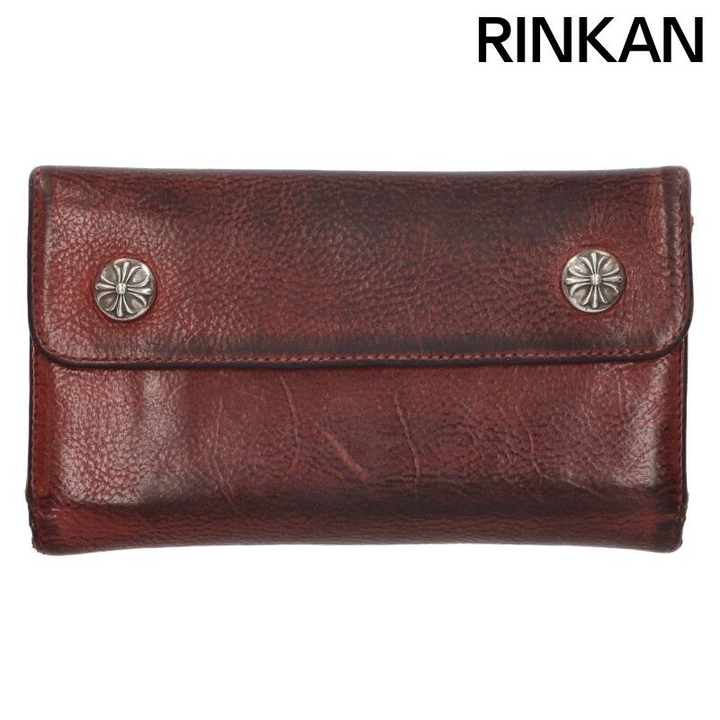 クロムハーツ WAVE CROSS BALL/ウェーブ クロスボールボタンレザー