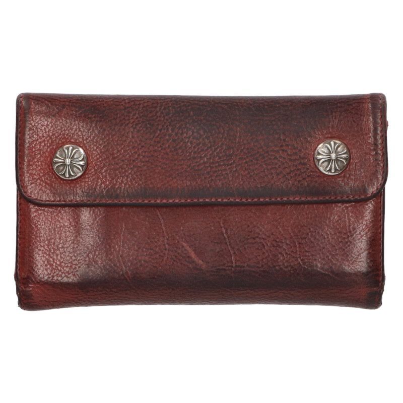 クロムハーツ WAVE CROSS BALL/ウェーブ クロスボールボタンレザー