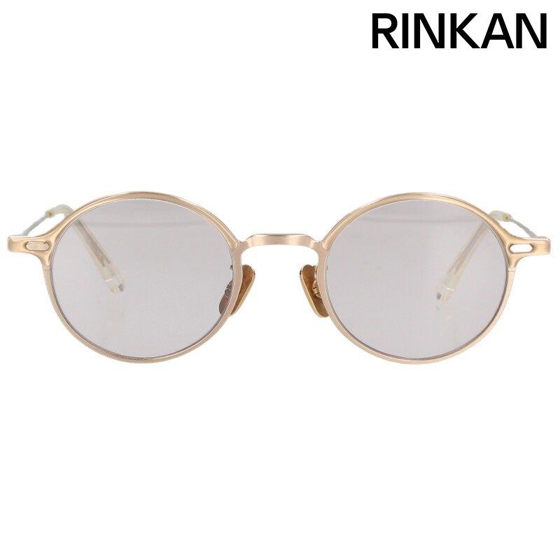 廃盤サングラス レア ゴールドメタルフレーム オーバル型サングラス オージーバイオリバーゴールドスミス Re:RETRO SIX 47 オーバルメタル