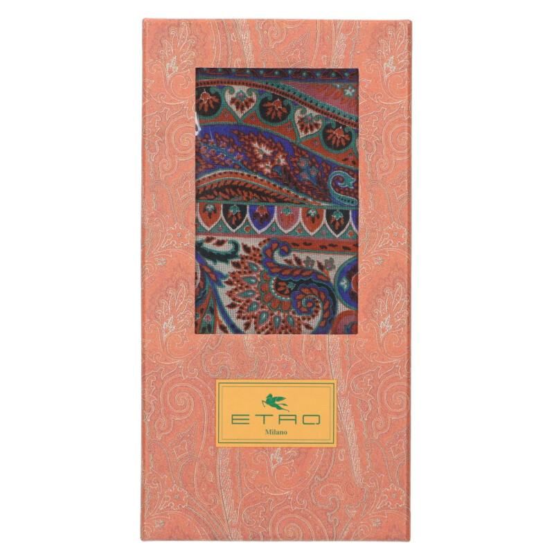 エトロ ペイズリー柄シルク混ウールストール メンズ - メルカリ