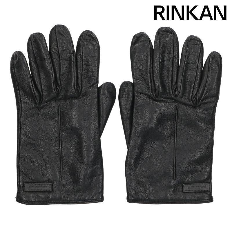 ドルチェアンドガッバーナ BG 0062 ロゴパッチラムレザーグローブ メンズ