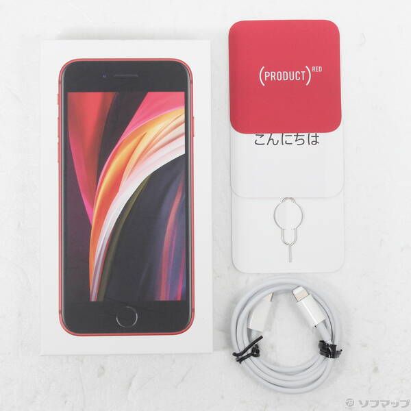 中古品〕 iPhone SE 第2世代 64GB プロダクトレッド MHGR3J/A SIM
