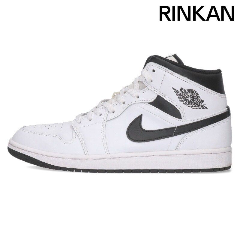ナイキ Air Jordan 1 Mid White Black DQ 8426 132 エアジョーダン1 ミッドホワイト ブラックスニーカー メンズ 30 cm