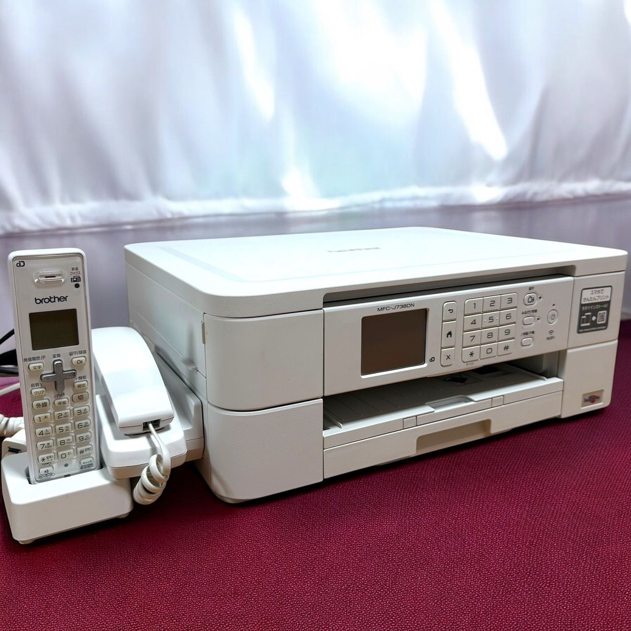 ☆送料無料 美品 Brother ブラザー プリンター MFC-J738DN 子機1台付き