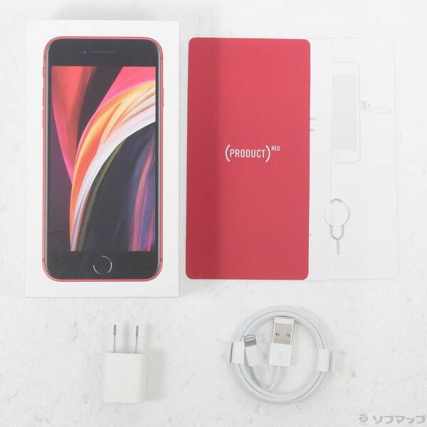 中古品〕 iPhone SE 第2世代 64GB プロダクトレッド MX9U2J／A SIM