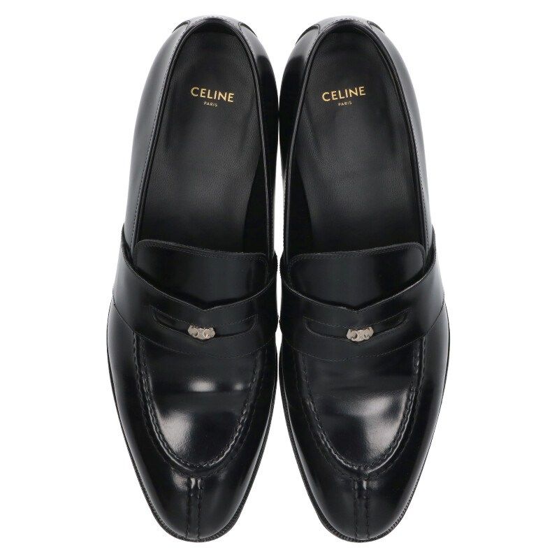 セリーヌ レザートリオンフ コインローファー メンズ 44 - メルカリ