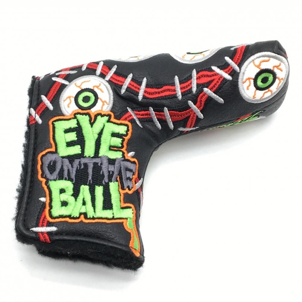 超 スコッティキャメロン パターカバー 黒 白 EYE ONTHE BALL ピン型 ゴルフ Scotty Cameron