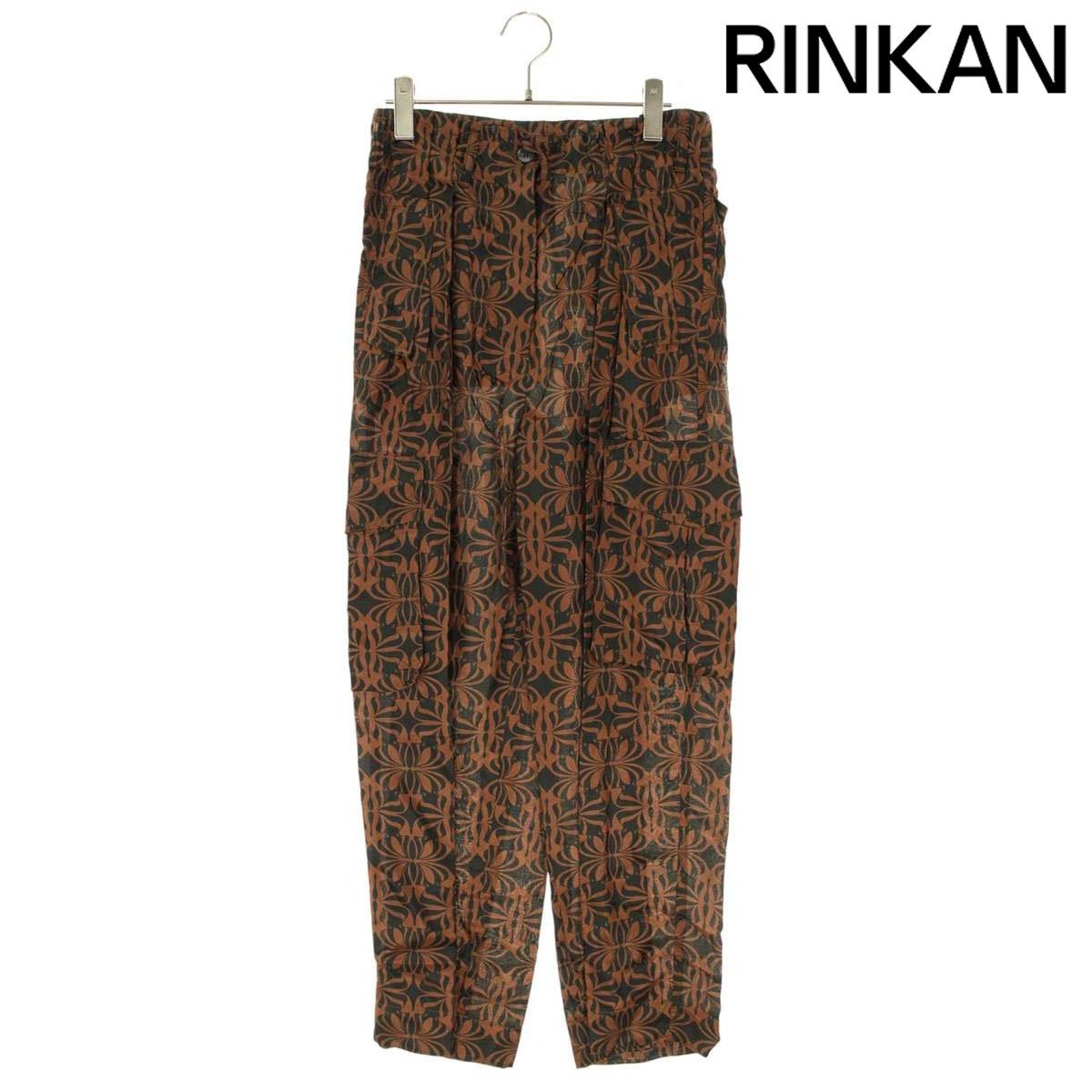 ドリスヴァンノッテン シルク総柄カーゴロングパンツ レディース 34